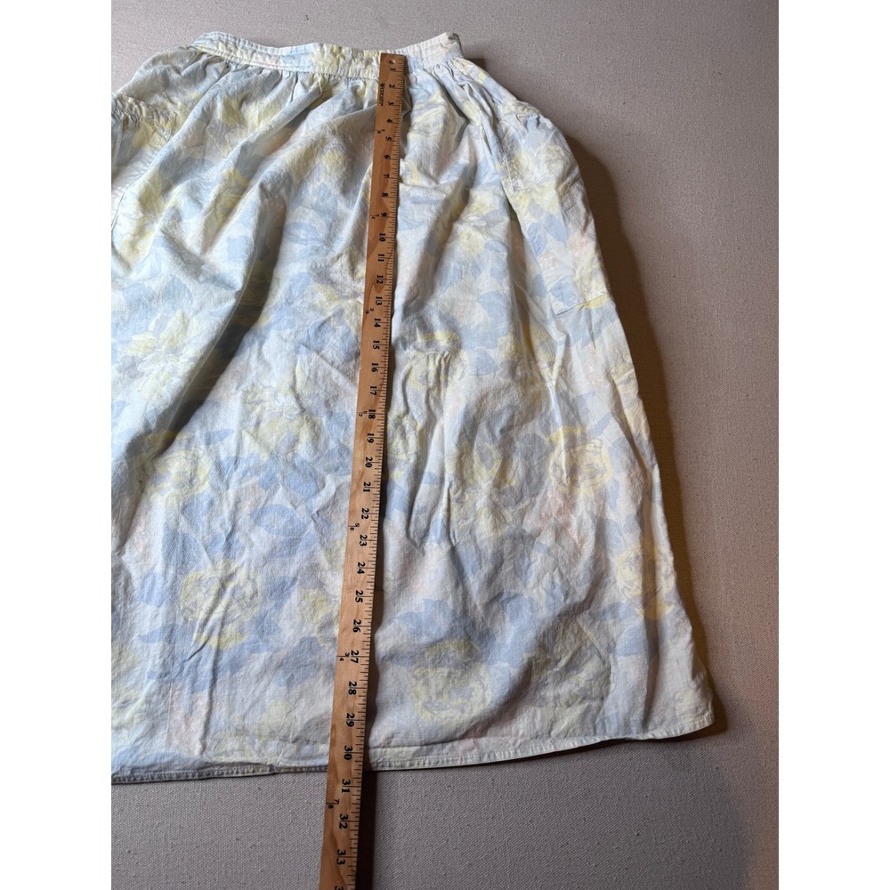 Vintage 80s/90s College Town Floral Midi Skirt Cottagecore Prairie Pocket XS - Picture 8 of 11